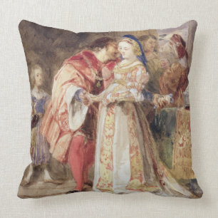 Portia en Bassanio, c.1826 (m/c, bruine inkt, carr Kussen