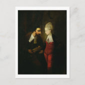 Portia en Shylock uit 'The Merchant of Venice' A Briefkaart (Voorkant)