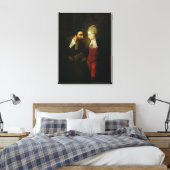 Portia en Shylock uit 'The Merchant of Venice' A Canvas Afdruk (Insitu (Slaapkamer))
