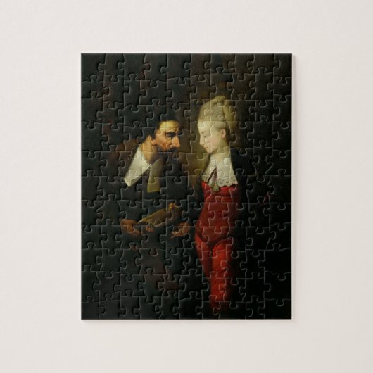 Portia en Shylock uit 'The Merchant of Venice' A Legpuzzel (Verticaal)
