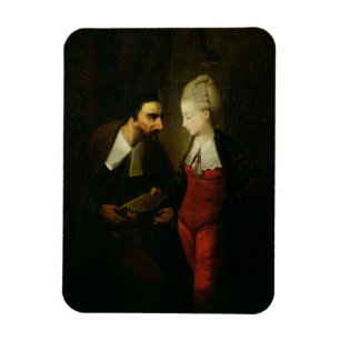 Portia en Shylock uit 'The Merchant of Venice' A Magneet