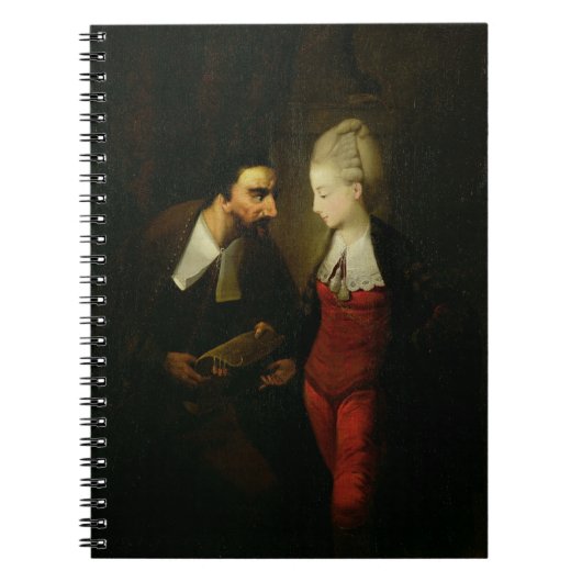 Portia en Shylock uit 'The Merchant of Venice' A Notitieboek (Voorkant)