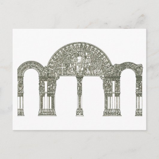 Portico de la Gloria Santiago de Compostela Briefkaart (Voorkant)