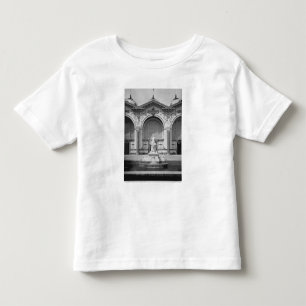 Portico en fontein in het universeel kinder shirts