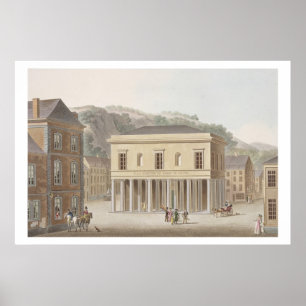 Portico van de fontein van Pouhon in Spa, van 'Ch Poster