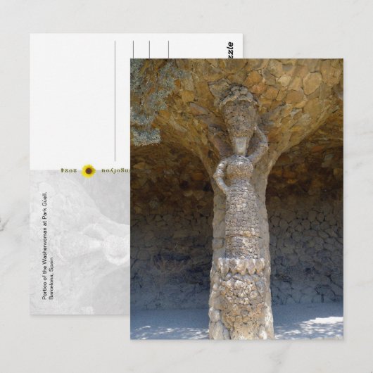 Portico van de Washerwoman, Barcelona, Spanje - Briefkaart (Voorkant / Achterkant)