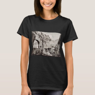 Portico van Octavia Rome Zwart en Wit Kunst T-shirt