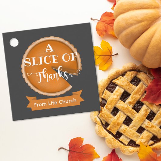 Portie Dank Pumpkin Pie thanksgiving vrijwilliger Bedankjes Labels