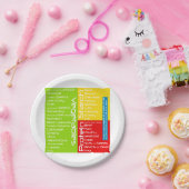 (Portiecontrole) Wegwerpbaar Bord voor de gezondhe (Feest)