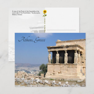 Portiek van de Caryatiden, Athene, Griekenland - a Briefkaart