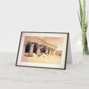 Portiek van de Tempel van Edfou Roberts/Haghe Art Kaart