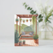 portiek | Waterverf botanische schilderkunst Briefkaart (Staand voorkant)