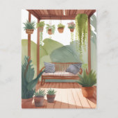 portiek | Waterverf botanische schilderkunst Briefkaart (Voorkant)