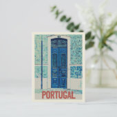 Portier, traditionele tegels in Portugal Briefkaart (Staand voorkant)