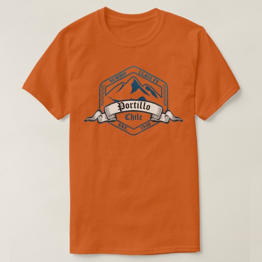Portillo Ski Resort Chili T-shirt (Design voorkant)