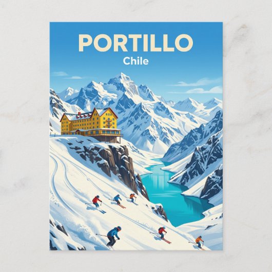 Portillo Ski Resort Chilië Briefkaart (Voorkant)