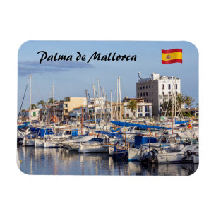 Portixolmarina bij de schemering - Palma de Mallor Magneet