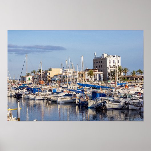 Portixolmarina bij de schemering - Palma de Mallor Poster (Voorkant)