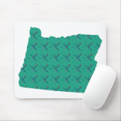 Portland Airport carpet Oregon-kaart Muismat (Met muis)