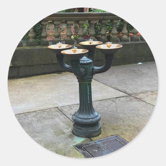 Portland Benson Bubblers #1 Ronde Sticker (Voorkant)