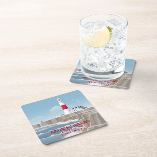 Portland Bill Lighthouse Kartonnen Onderzetters (Insitu)