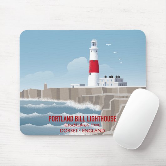 Portland Bill Lighthouse Muismat (Met muis)