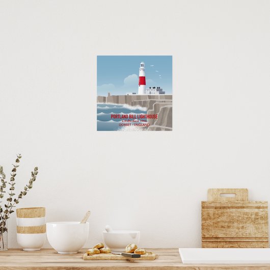 Portland Bill Lighthouse Poster (Keuken)