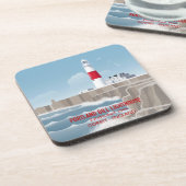 Portland Bill-vuurtoren Bier Onderzetter (Linkerzijde)