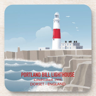 Portland Bill-vuurtoren Bier Onderzetter