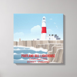 Portland Bill-vuurtoren Canvas Afdruk