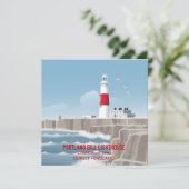 Portland Bill-vuurtoren Kaart (Staand voorkant)