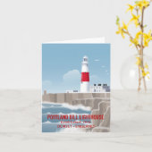 Portland Bill-vuurtoren Kaart (Gele Bloem)