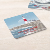 Portland Bill-vuurtoren Kartonnen Onderzetters (Schuin)