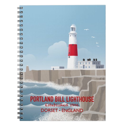 Portland Bill-vuurtoren Notitieboek (Voorkant)