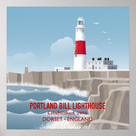 Portland Bill-vuurtoren Poster