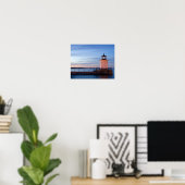 Portland Breakwater Light (Bug Light) 11x14 afdruk Poster (Thuiskantoor)