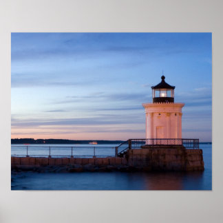 Portland Breakwater Light (Bug Light) 11x14 afdruk Poster