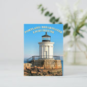 Portland Breakwater Lighthouse, Maine Briefkaart (Staand voorkant)