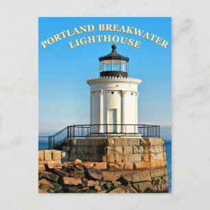 Portland Breakwater Lighthouse, Maine Briefkaart
