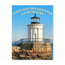 Portland Breakwater Lighthouse, Maine Briefkaart