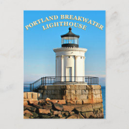 Portland Breakwater Lighthouse, Maine Briefkaart