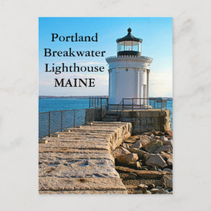 Portland Breakwater Lighthouse, Maine Briefkaart