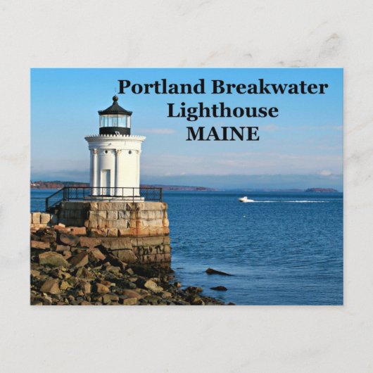 Portland Breakwater Lighthouse, Maine Briefkaart (Voorkant)