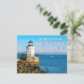 Portland Breakwater Lighthouse, Maine Briefkaart (Staand voorkant)