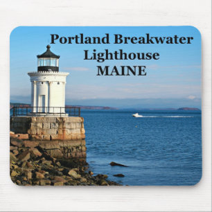 Portland Breakwater Lighthouse, Maine Mousepad Muismat