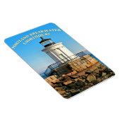 Portland Breakwater Lighthouse, Maine Photo Magnet Magneet (Rechterzijde)