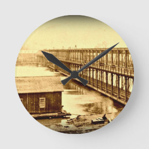 Portland Bridge Antiek 1890 Ronde Klok