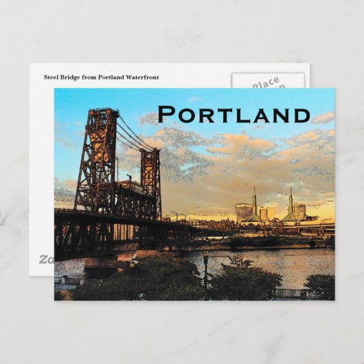 Portland Bridge Briefkaart (Voorkant / Achterkant)