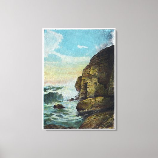 Portland Bridge Cantilever en Operations Canvas Afdruk (Voorkant)