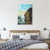 Portland Bridge Cantilever en Operations Canvas Afdruk (Insitu (Slaapkamer))